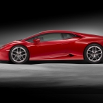Lamborghini rear wheel drive side view