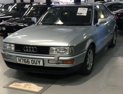 1990 AUDI COUPE SELLS AT CLASSIC CAR AUCTION.